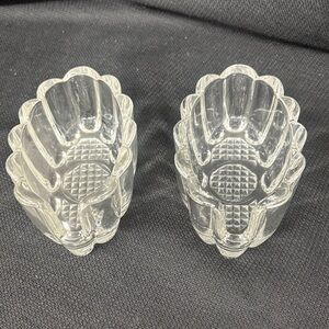 Vintage princess House Pressed Glass Spoon holders